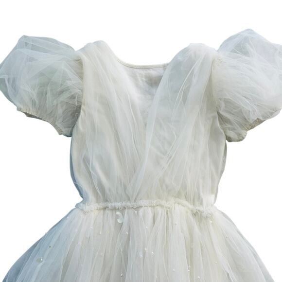 Tutu De Monde Girls Lucky Charm Dress Tutu Chiffon Size 8-9 Wedding Flower Girl - Picture 8 of 10